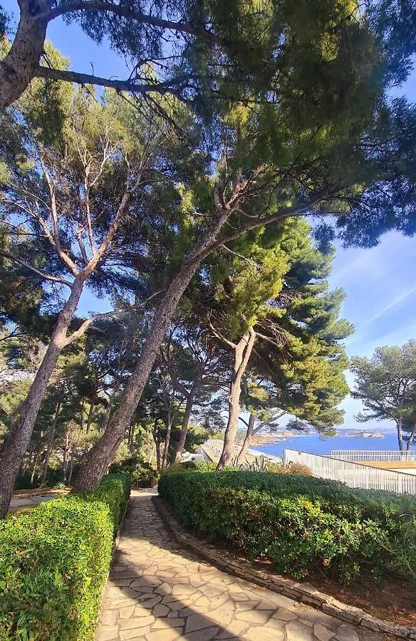 Daire Superbe Appartement Vue Mer - Plage, Piscine Et Tennis Prive Bandol